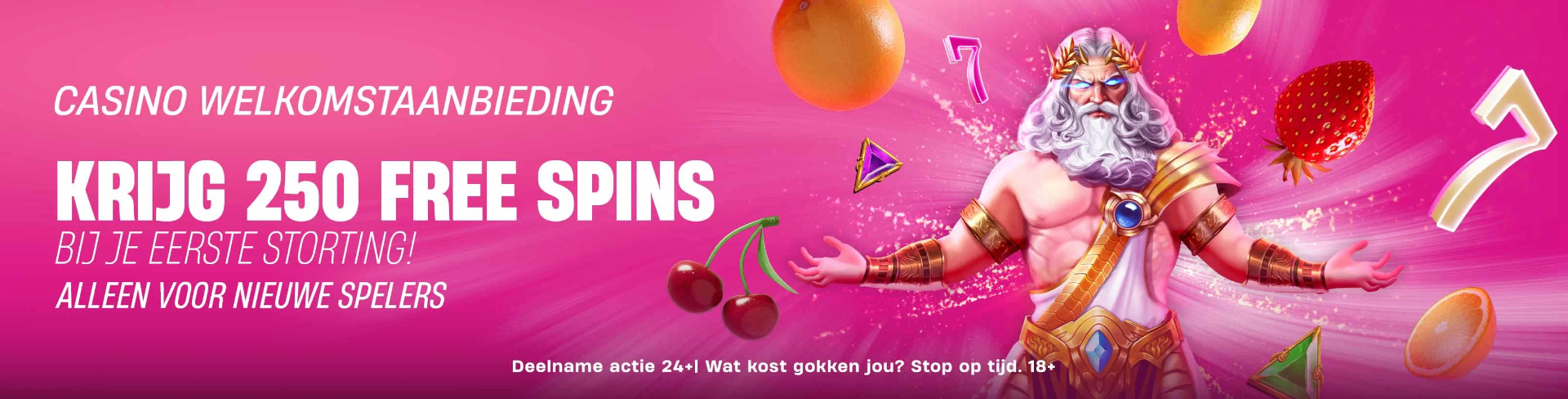 Vbet casino welkomstaanbieding 250 free spins bij je eerste storting