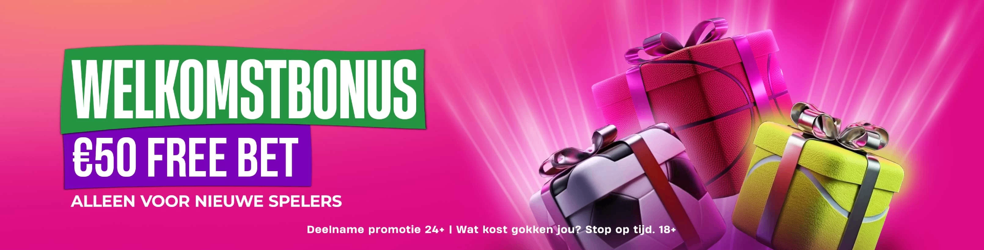 Vbet welkomstbonus 50 euro free bet voor nieuwe spelers